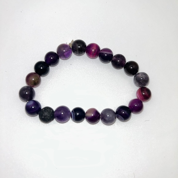 Dyed Agate crystal bracelet - Picture 1 of 1